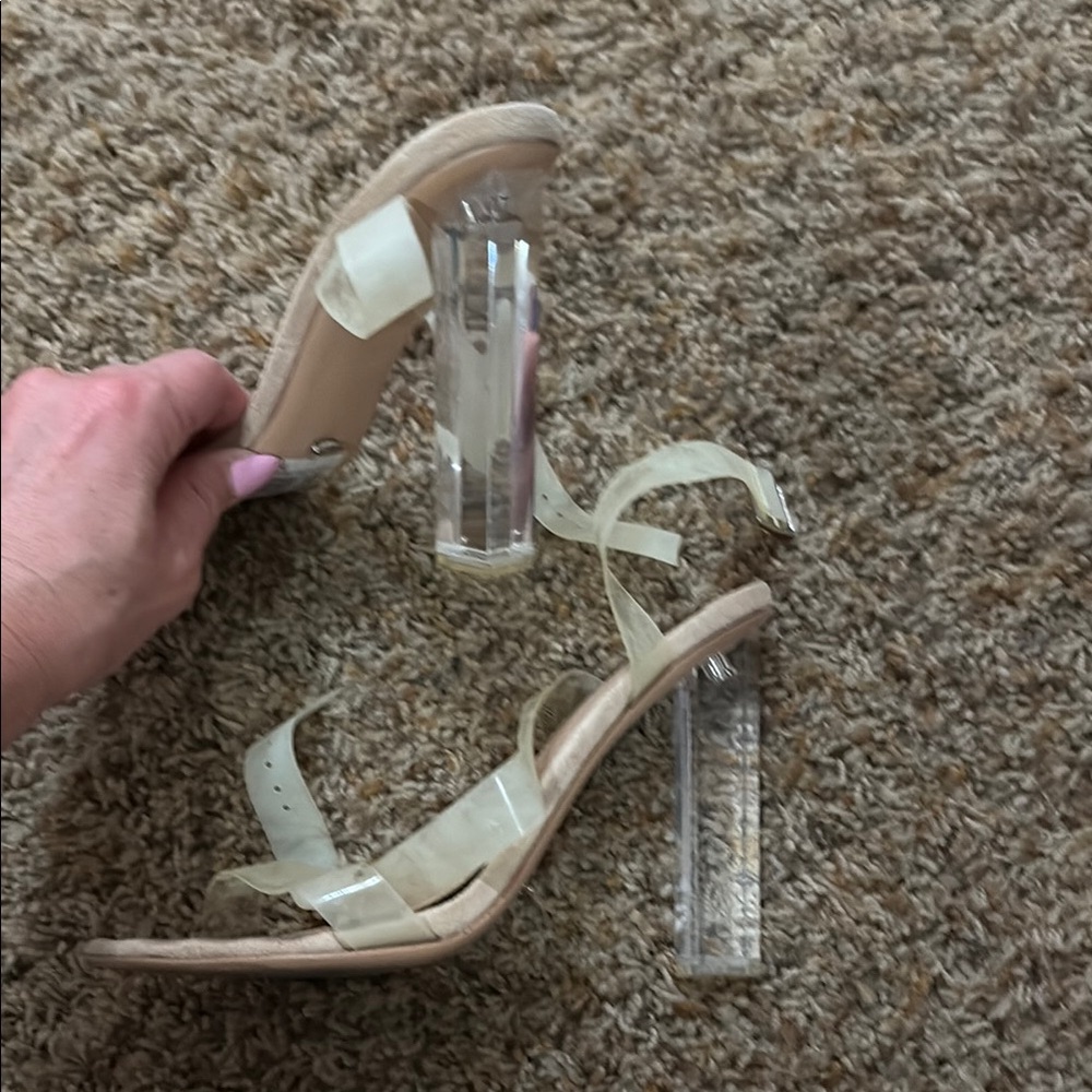 Tony Bianco Clear Strap Heels